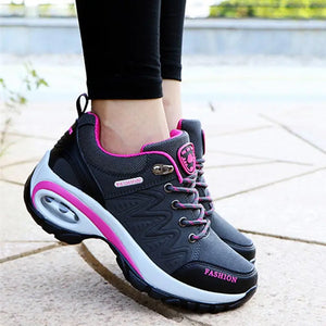 Boots: Air Cushioned Sneakers. Platformed. Comfortable Lace-up. Various Colors.