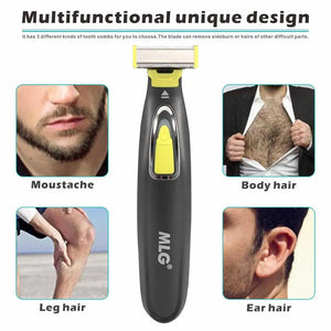 Grooming: MLG USB Rechargeable Electric Shaver. Waterproof. Washable.