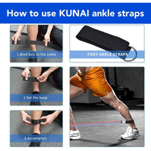 Load image into Gallery viewer, Fitness: Exercise Resistance Bands Set Up to 115 lbs Fitness Stretch Workout Bands with 5 Fitness Tubes Home Gym Yoga Equipment Men Women
