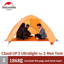 Load image into Gallery viewer, Outdoors: by Naturehike. 1 man Tent. Ultralight.  Double Layered. Aluminum Rods. Includes Ground Mat.
