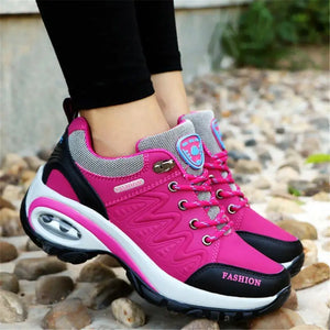 Boots: Air Cushioned Sneakers. Platformed. Comfortable Lace-up. Various Colors.