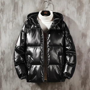 Coats / Jackets: Womens Hooded Parka.  Thick, Loose, Casual.  Warm Winter Coat. Reflective