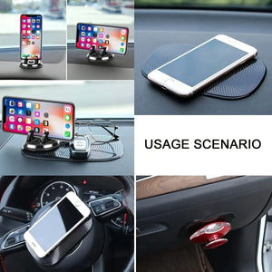 Gadgets: Stick Dash Mat. Non-Slip Mat. Slip/ Slide-Proof. Adhesive for Cell Phone. Mobile Holder or Other. Black Silicone