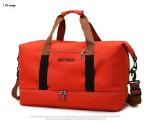 Load image into Gallery viewer, Travel Bags: Multi-Use. Travel. Gym/ Fitness. Overnighter.  Shoulder / Crossbody Strap. Waterproof. Various Colors
