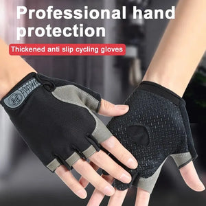 Gloves: Driving Comfort. Fingerless. Anti-Slip. Shock-Absorbing Gel Palm. Breathable. Sports. Various Colors.