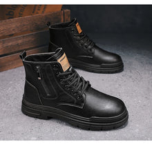 Load image into Gallery viewer, Boots:  Safety Boot. Work or Dress. Protective Working Shoes. Rustic and Rugged. (See Images for Size conversions)
