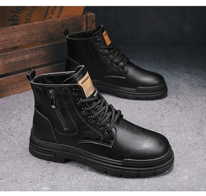 Boots:  Safety Boot. Work or Dress. Protective Working Shoes. Rustic and Rugged. (See Images for Size conversions)