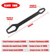 Load image into Gallery viewer, Gadget: 8-22mm Universal Wrench. Board Adjustable Double-head Torx Spanner Self-tightening Glasses Wrench Multi-purpose Hand Tool
