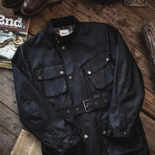 Load image into Gallery viewer, Coats / Jackets: Cargo Safari Jacket. Oil Waxed Waterproofing. England Corduroy Collar. Sturdy Wear Resistant Jackets
