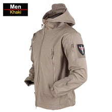 Load image into Gallery viewer, Coats / Jackets: by CHRLCK. Winter Autumn Waterproof Jacket.  Windproof. SoftShell. Hooded. Solid or Camo Colors
