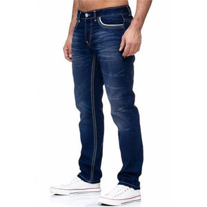 Pants: Jeans. Black and Light Blue. Straight Leg. High Quality Street and Workwear.