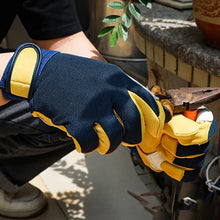 Load image into Gallery viewer, Gloves: Great Catch! Sports Inspired Safety Protection. Leather
