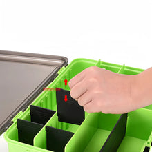 Load image into Gallery viewer, Storage: Tools / Tackle Box. Double Layer. Portable

