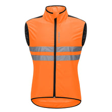 Load image into Gallery viewer, Safety Wear: by WOSAWE. Safety Vest. Reflective. Windbreaker. Sleeveless. High Visibility. Breathable. Various Colors.
