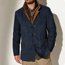 Load image into Gallery viewer, Coats / Jackets: Vintage Solid Single-Breasted. Lapel Jackets Male Casual. Dinner or Outdoors.
