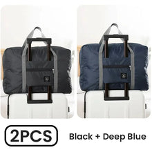 Load image into Gallery viewer, Travel Bag / Storage: 2 Pack Foldable Travel Duffel Bag. Airlines Carry on. Weekender/ Overnight / Gym Duffel. Various Colors..

