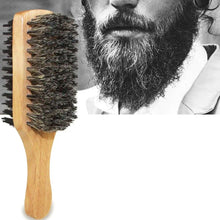 Load image into Gallery viewer, Grooming:  Boar Bristle Hair Brush.  Natural Wood. Styling Beard Hairbrush. Use on Short, Long, Thick, Curly, or Wavy Hair
