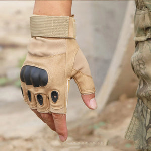 Gloves: Half Fingered. Tactical Styling. Knuckle Protection, Various Colors