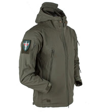 Load image into Gallery viewer, Coats / Jackets: by CHRLCK. Winter Autumn Waterproof Jacket.  Windproof. SoftShell. Hooded. Solid or Camo Colors
