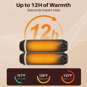 Gadgets: Hand Warmers (2 Pack) by Xyntrion. 3-in-1 Electric Functions: Device Charger, Flashlight, Rechargeable, 3 Heat Settings