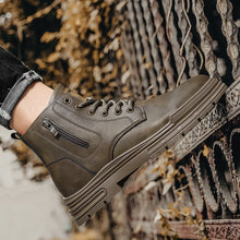 Load image into Gallery viewer, Boots:  Safety Boot. Work or Dress. Protective Working Shoes. Rustic and Rugged. (See Images for Size conversions)
