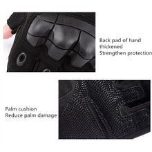 Load image into Gallery viewer, Gloves by Airsoft: Military Full Finger Gloves. Touchscreen. Protective Nylon.
