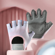 Load image into Gallery viewer, Gloves: Driving and Fitness Gloves, Unisex, Half-finger, Breathable.
