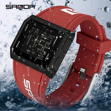 Load image into Gallery viewer, Watches: by SANDA.  Outdoor Military Sport LED Digital Watch. 5Bar Waterproof Wristwatch Clock
