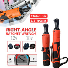 Load image into Gallery viewer, Gadgets / Tools: 12V/18V Impact Wrench Cordless Rechargeable Electric Wrench 3/8 Inch Right Angle Ratchet Wrenches Impact Driver Power Tool
