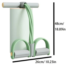 將圖片載入圖庫檢視器 Fitness: Pedal Resistance Band. Four-Tube Elastic Band, Portable. In-CAB
