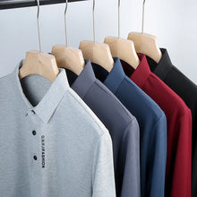 Load image into Gallery viewer, Shirts:  POLO Shirt. Waffle Texture. Long Sleeved. Printed Lapel .
