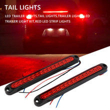 Load image into Gallery viewer, Gadgets / Brake Light: 2Pcs 10 inch 15 LED Trailer Truck  Rear Brake Light.  Stop, Turn, Side Marker Lights Waterproof (Red)
