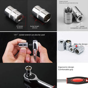 Gadgets / Tools: 12pcs Socket Wrench Set. 1/2 Inch Base. Metric Heads.