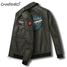 Load image into Gallery viewer, Coats / Jackets: Locomotive Coats. Faux Leather. Windproof.
