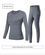 Load image into Gallery viewer, Coats / Jackets: Thermal Heated Underwear. USB Electric Heating. Fleece Long Johns.
