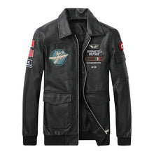 Load image into Gallery viewer, Coats / Jackets: Locomotive Coats. Faux Leather. Windproof.
