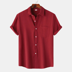 Shirts: Linen Shirts. Short Sleeve. Button Down. Cool and Breathable. Fun Style.