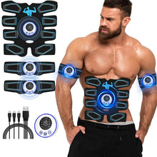 Cargar imagen en el visor de la galería, EMS Abdominal Muscle Trainer Portable Massager Electronic Training Belt Exercise Fitness Equipment Toning Arm Back Body Massager
