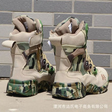 Load image into Gallery viewer, Boots: Camouflage American Special Tactical Styling. Desert Camo and Black
