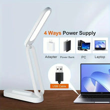 Load image into Gallery viewer, Gadgets:  LED Desk Light. Foldable. USB Charging. Touch Sensing.  Folding Portability.
