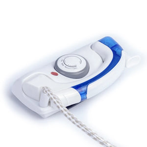 Gadget: by Kimei. Steam Iron. Portable Compact Size. Electric Baseplate. Foldable Handle. 3 Settings. Quick and Easy.