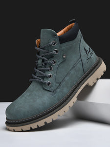 Boots:  Leather Ankle Boot. High Top. Anti Slip. Handmade.  (See Images for Size conversions)