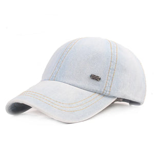 Head Gear; Vintage Washed Cotton Baseball Cap. Denim. Adjustable. Low Profile. Various Colors