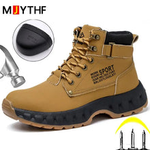 Load image into Gallery viewer, Boots: Waterproof Work Boot: Steel Toe. Anti Smashing, Anti Piercing. Non-slip.
