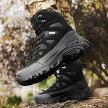Cargar imagen en el visor de la galería, Boots: Four Season Style Boots. Waterproof. Non-slip. Ankle Height. Wear-resistant. Canvas and Rubber
