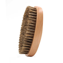 Load image into Gallery viewer, Grooming: Natural Boar Bristle Beard Brush. Bamboo Brush for Beards and Mustache. Face Massager.
