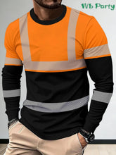 Load image into Gallery viewer, Safetywear: Casual Work Wear Men's T-Shirts. Longsleeve.
