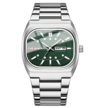 將圖片載入圖庫檢視器 Watches: 40mm Square Analog Face. Diving Series. Clock Black Stainless Steel. Quartz Movement,
