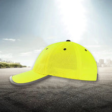 Load image into Gallery viewer, Head Gear / Safety Wear: High Visibility Reflective Baseball Cap. Yellow Safety Hat. Work Safety Helmet Washable Hat Safety Traffic Cap Hard Hat.
