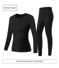 Load image into Gallery viewer, Coats / Jackets: Thermal Heated Underwear. USB Electric Heating. Fleece Long Johns.
